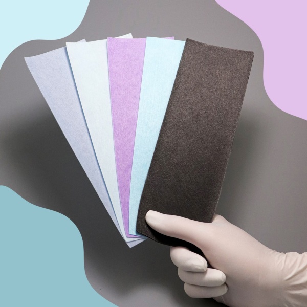 Kapous Бумага для депиляции 7х20см голубой 100 листов