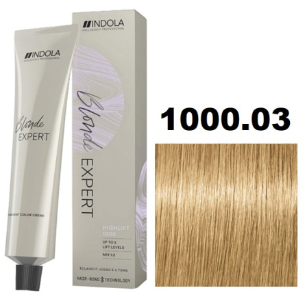 Indola Blonde Expert Крем-краска 1000/03 специальный блондин натуральный золотистый 60мл