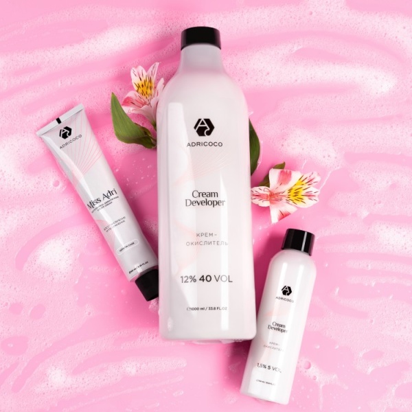 Adricoco Miss Adri Color Cream Крем-краска для волос 5/20 светлый коричневый фиолетовый 100мл