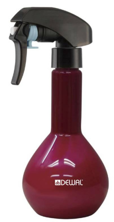 DEWAL Распылитель для волос парикмахерский пластиковый (пульверизатор для воды) с японской помпой, красный 280мл