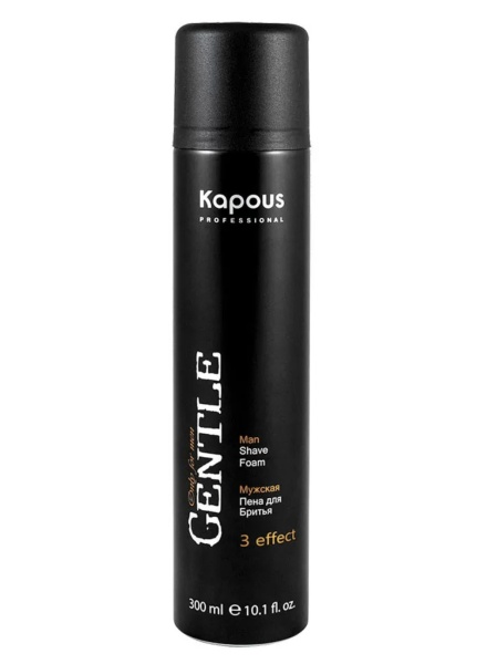 Kapous Professional Пена мужская для бритья 3 effect Gentlemen 300мл