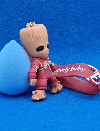 Брелок Марвел/ Малыш Грут красный (Lovely baby)