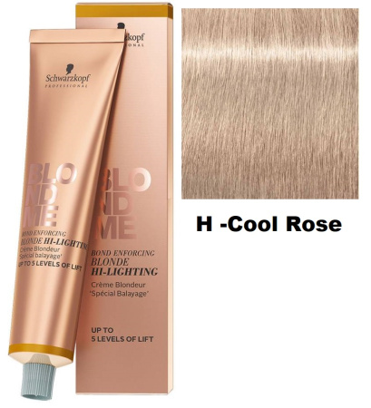 Schwarzkopf BlondMe Бондинг-крем для мелирования волос ледяная роза (H -Cool Rose) 60мл