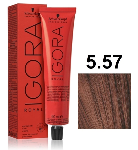 Schwarzkopf Igora Royal Крем-краска для волос 5/57 светло-коричневый золотистый медный 60мл