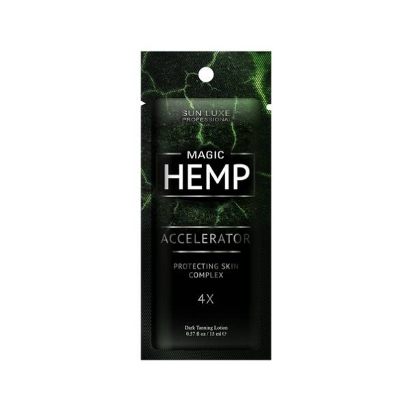 Sun luxe Крем для загара Magic Hemp с маслами семян конопли и экстракта алоэ (4 бронзатора) 15мл