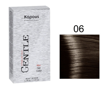 Kapous Professional Краска для волос для мужчин оттенок 6 светло-коричневый Gentlemen 80мл