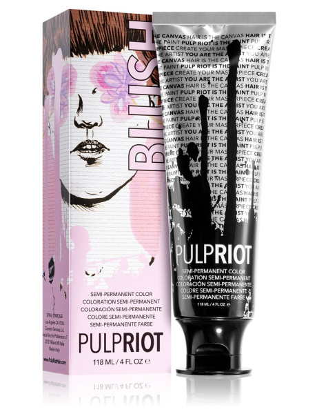  Pulp Riot Полуперманентный краситель для волос оттенок Blush (Румянец) 118мл
