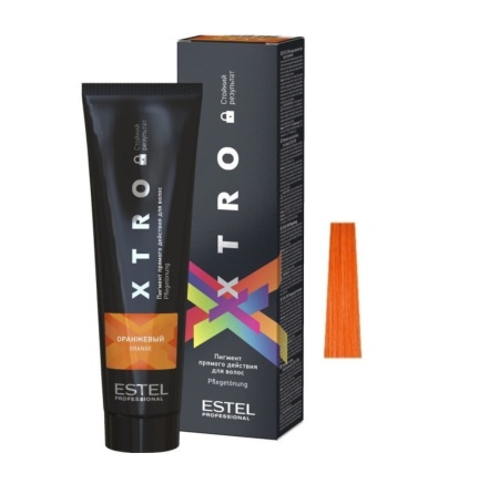 Estel Professional XTRO Пигмент прямого действия для волос Оранжевый 100мл