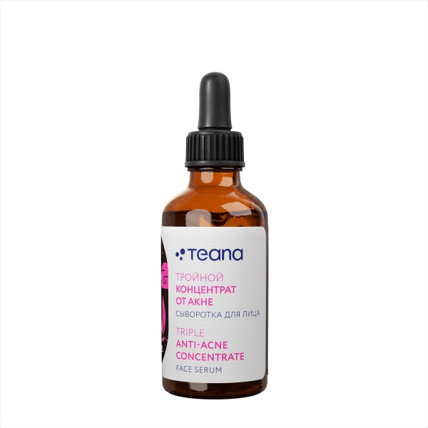 Teana Сыворотка для лица Тройной концентрат от акне Салициловая Кислота 2% Super Molecules 30мл
