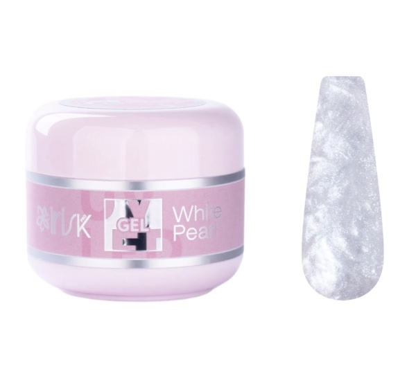 IRISK Гель для ногтей однофазный камуфлирующий ABC White Pearl 15мл