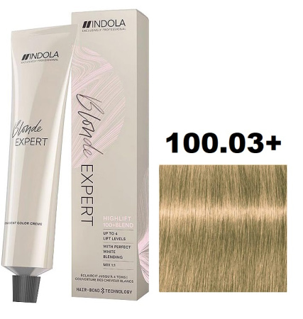 Indola Blonde Expert Крем-краска 100/03+ ультраблонд натуральный золотистый интенсивный 60мл