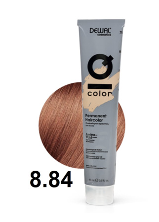 Dewal Cosmetics Крем-краска для волос IQ Color 8/84 светлый бежево-медный блондин, 90мл