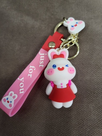 Брелок Зайчик красное платье (Just for You)