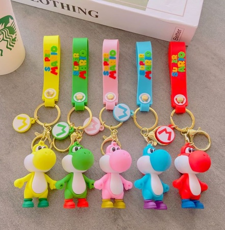 Брелок Супер Марио/ Динозавр Йоши желтый (Super Mario)