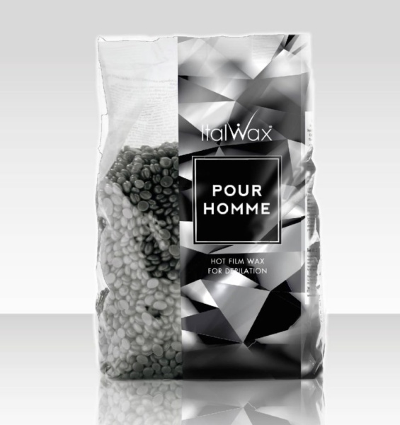 Italwax Воск-гранулы горячий, пленочный для депиляции Pour Homme Мужской 1кг