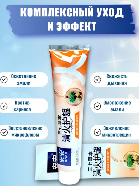 Зубная паста от воспалеления и защиты десен An An, 210мл
