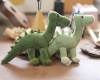 Брелок мягкая игрушка Динозавр, салатовый
