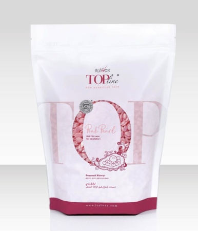 Italwax Воск-гранулы горячий, пленочный для депиляции Top Line Pink Pearl (Розовый жемчуг) 750гр