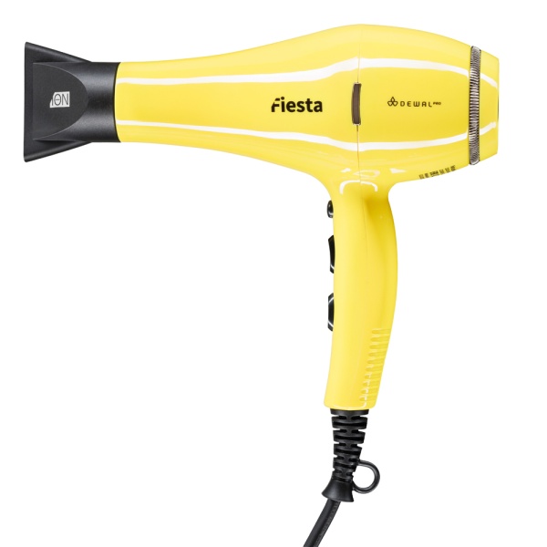 Фен DEWAL FIESTA, манго, 2600Вт, ионизация, 2нас+1дифф+ 2фильтра, провод 3м