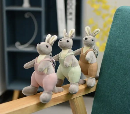 Брелок мягкая игрушка Кенгуру зеленый