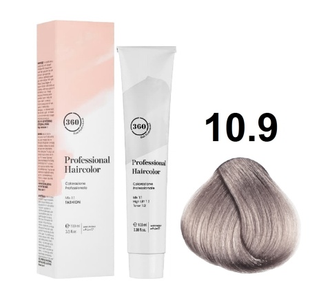 360 Professional Haircolor Крем-краска для волос 10/9 очень-очень светлый блондин сандрэ 100мл