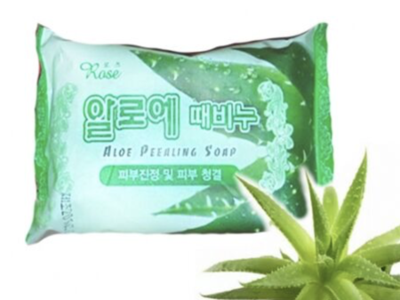 Мыло-пилинг для тела экстракт алоэ Rose Cosmetic 150гр