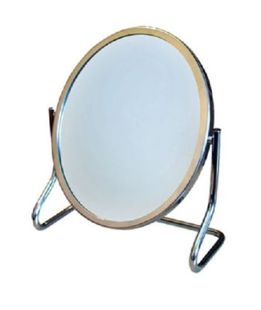 Зеркало настольное 2-стороннее круглое Hairway (13х16см) в металической оправе