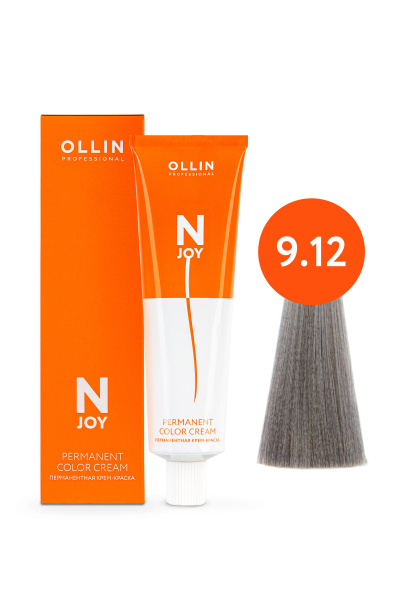 Ollin N-JOY крем-краска для волос 9/12 блондин пепельно-фиолетовый 100мл