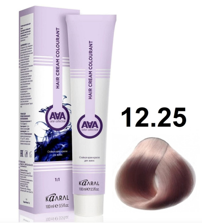 Kaaral AAA Крем-краска для волос 12/25 экстра светлый перламутрово-розовый блондин 100мл