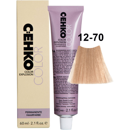 CEHKO Color Explosion крем-краска для волос 12/70 платиновый блондин с ванилью 60мл