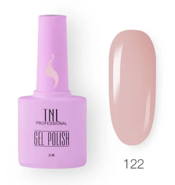 TNL Гель-лак для ногтей 8 Чувств №122 (розовое пралине) 10мл
