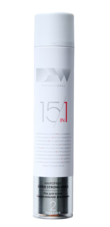 Dew Professional Лак для волос 15 в 1 сверхсильной фиксации 500мл
