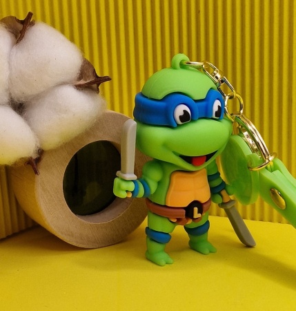 Брелок Черепашка ниндзя (Леонардо), синий