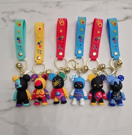 Брелок Мишка робот, голубой