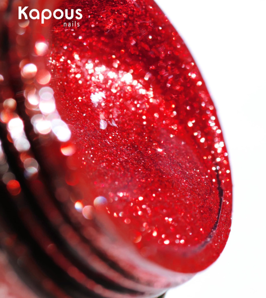 Kapous Glam Gel Гель-краска для дизайна ногтей, рубин 5мл