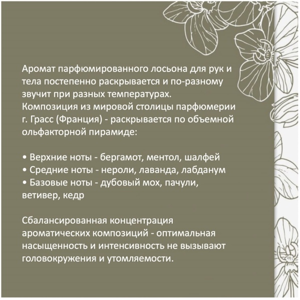 IQ Beauty Лосьон для рук и тела Дубовый мох и Бергамот 250мл