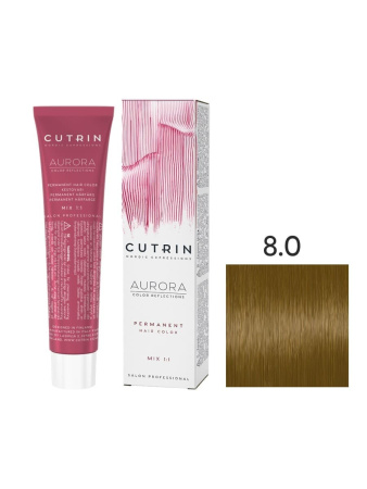 Cutrin Aurora крем-краска для волос 8/0 Светлый блондин 60мл