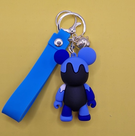 Брелок Мишка робот, синий