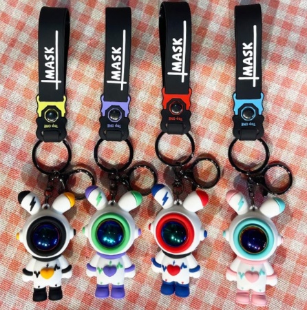 Y&M Брелок Космонавт Заяц розовый (Mask)