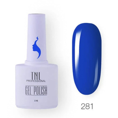 TNL Гель-лак для ногтей 8 Чувств №281 (электро-синий) 10мл