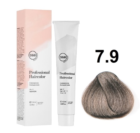 360 Professional Haircolor Крем-краска для волос 7/9 блондин сандрэ 100мл