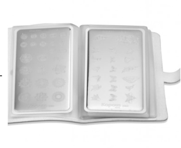 Kapous Crazy story Органайзер на 20шт для стемпинг пластин белый