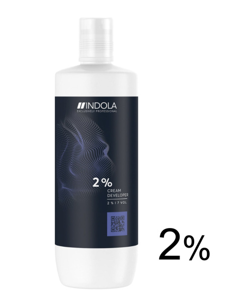 Indola Cream Developer Окислитель (эмульсия, оксигент, оксид) для красителя Indola Permanent Caring Color 2% 1л