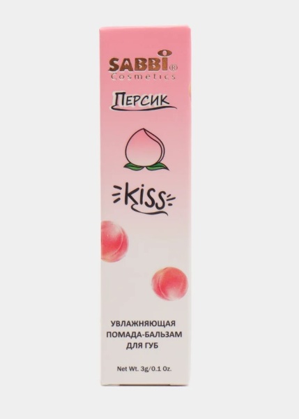 Sabbi бальзам для губ увлажняющий Персик Kiss 3гр