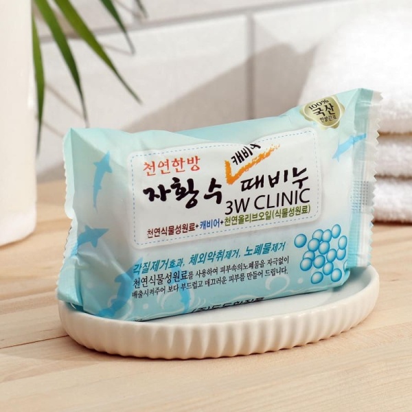 3W CLINIC Мыло туалетное с экстрактом икры Caviar Soap 150гр