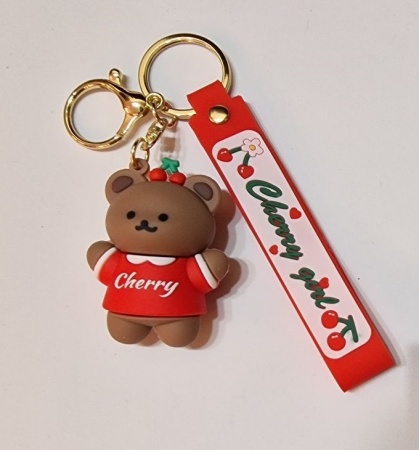 Y&M Брелок Мишка красный (Cherry gerl)