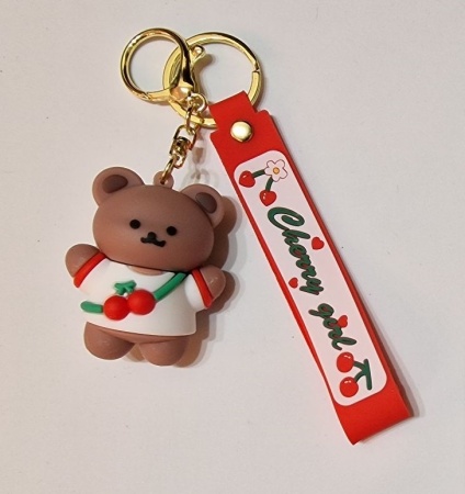 Y&M Брелок Мишка белый (Cherry gerl)