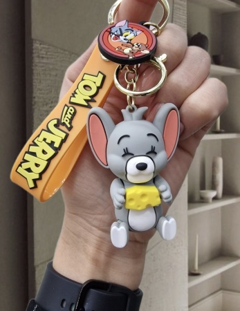 Брелок Джери серый с сыром (Tom and Jerry)