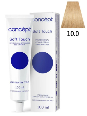Concept Soft Touch крем-краска для волос 10/0 ультра светлый блондин 100мл