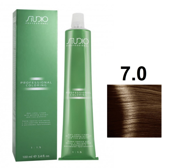 Kapous Professional Studio Крем-краска для волос 7.0 блонд, 100мл
